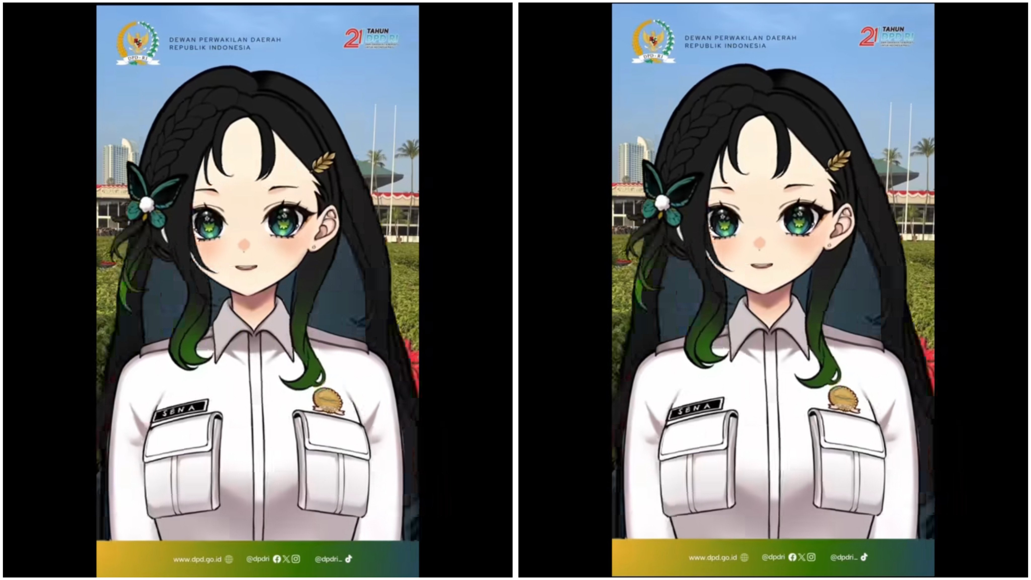 Ini Tugas Sena Si VTuber ASN Digital Buatan DPD yang Jadi Kontroversi