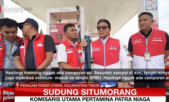 Komut Pertamina Patra Niaga Sidak SPBU di IKN, Pastikan BBM Bebas Air