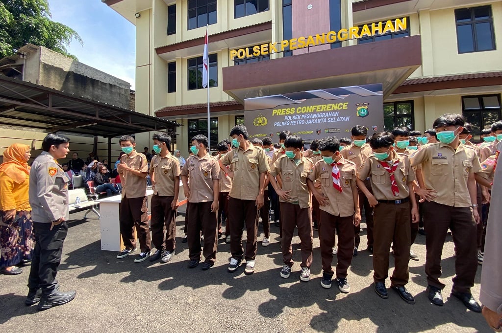 46 Remaja SMP Ditangkap di Jaksel! Diduga Janjian di Medsos Mau Tawuran
