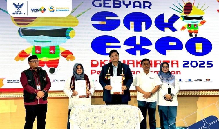 MNC University-Disdik DKI Teken Kerja Sama Penguatan Pendidikan Vokasi di Gebyar Expo SMK 2025 