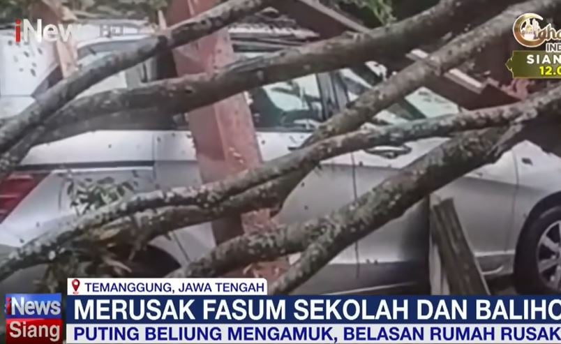 Angin Kencang Terjang Magelang dan Temanggung, 136 Rumah Rusak