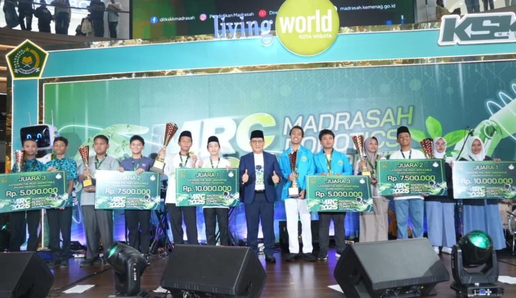 Daftar Lengkap Pemenang Kontes Robot Madrasah MRC 2025, Malang Raih 2 Kategori 
