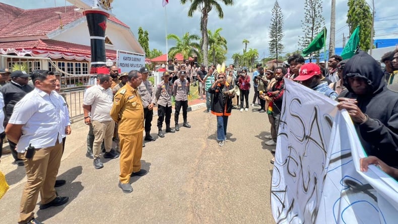 Demo Aliansi Pemuda Peduli Lingkungan di Merauke, Tolak Pembakaran Burung Cenderawasih