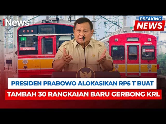 Prabowo Siap Kucurkan Rp5 Triliun untuk Tambah 30 Rangkaian KRL Jabodetabek