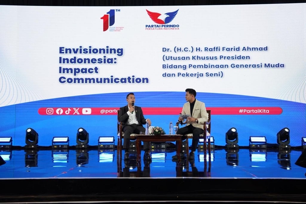 Hadiri Rakernas Perindo, Raffi Ahmad Sebut Komunikasi Jadi Kunci Capai Kesuksesan