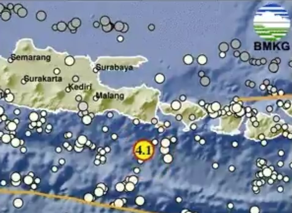 Info BMKG Gempa Terkini M 4,1 Guncang Jembrana Bali