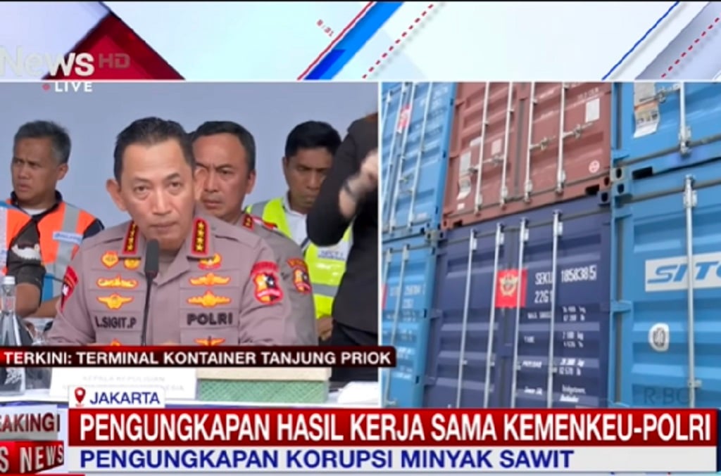 87 Kontainer Langgar Ekspor Turunan CPO, Kapolri: Kerugian Rp2,8 Triliun