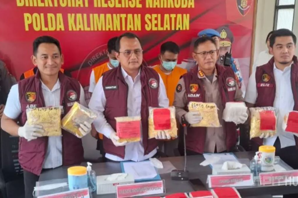Polda Kalsel Gagalkan Penyelundupan Sabu 44,5 Kg, Diduga Jaringan Fredy Pratama