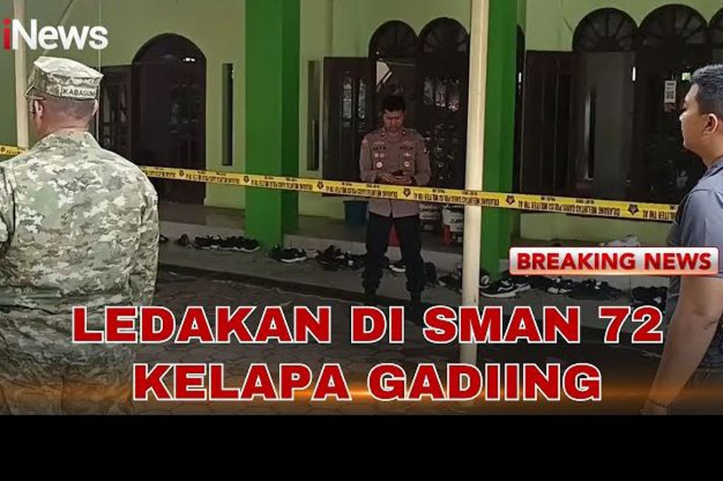Polisi Sterilisasi TKP Ledakan di SMAN 72 Kelapa Gading, Tim Gegana Turun Tangan