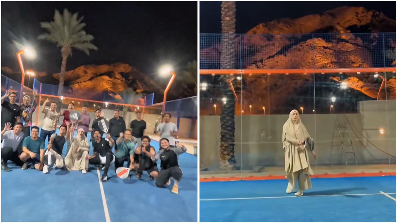 Viral Padel dengan View Gunung Uhud di Madinah, Netizen Speechless!