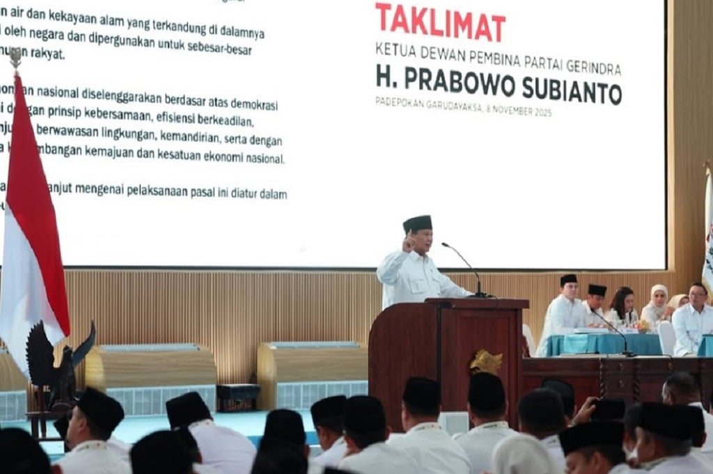 Prabowo ke Kader Gerindra: Setiap Kebijakan Harus Berpihak kepada Rakyat