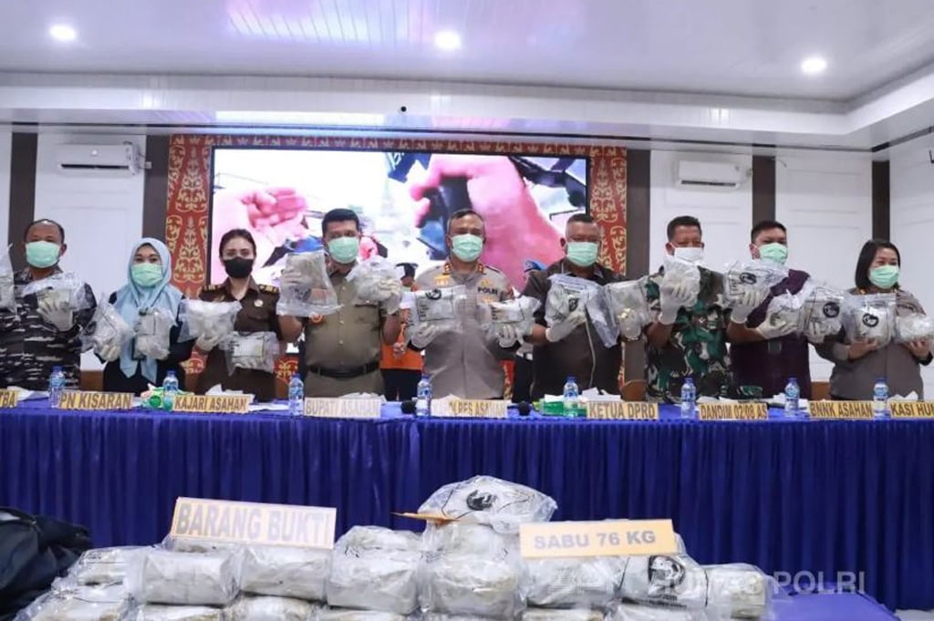 Polisi Gagalkan Penyelundupan Sabu 76 Kg di Asahan, 2 Kurir Narkoba Ditangkap