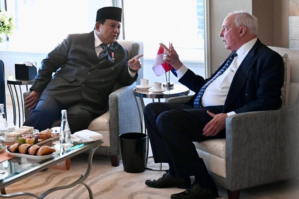 Prabowo Bertemu Eks PM Australia Paul Keating, Diskusi Dinamika Global
