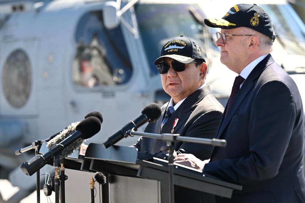 Prabowo ke PM Australia: Intelijenmu Sangat Bagus, Tahu Aku Suka Bagpipe 