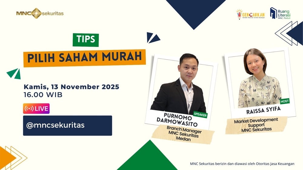Simak Tips Pilih Saham Murah di IG Live MNC Sekuritas Sore Ini!