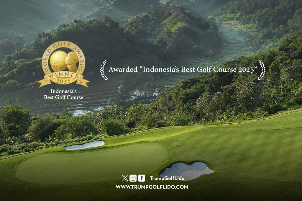 Trump International Golf Club Lido Dinobatkan sebagai Lapangan Golf Terbaik di Indonesia oleh World Golf Awards