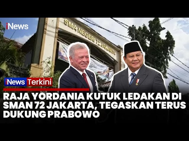 Bertemu Prabowo, Raja Yordania Kutuk Keras Ledakan di SMAN 72 Jakarta