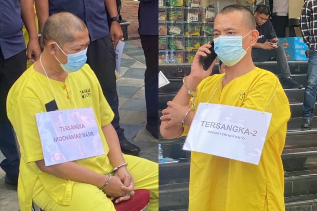 Tampang 2 Oknum TNI Jalani Rekonstruksi Kasus Penculikan Kacab Bank BUMN