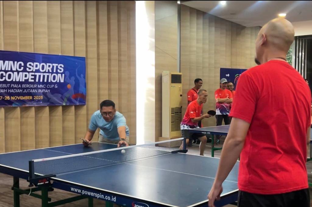 Antusias Peserta Bikin Turnamen Tenis Meja HUT Ke-36 MNC Group Meriah