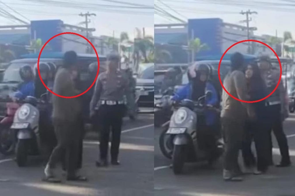 Viral Pemotor Coba Pukul Polisi di Maros gegara Ditegur Tak Pakai Helm