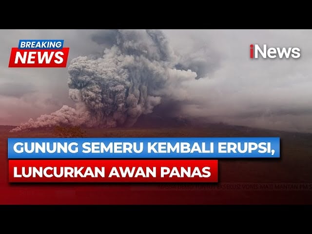 BREAKING NEWS Gunung Semeru Erupsi! Luncurkan Awan Panas 14 Km, Status Naik Level Awas