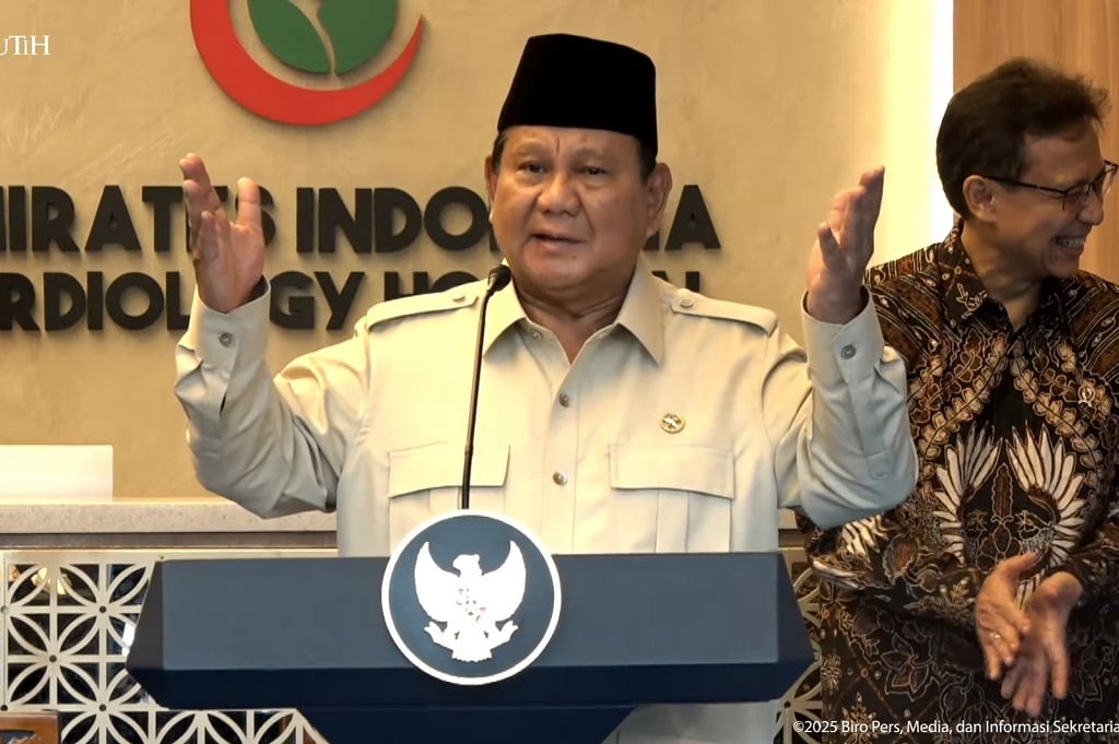 Prabowo Resmikan RS Kardiologi Inisiatif Jokowi: Saya Beruntung, Takdir Tak Bisa Ditolak