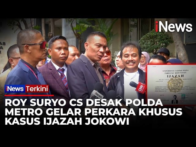 Desak Gelar Perkara Khusus, Roy Suryo dkk Sambangi Polda Metro Jaya