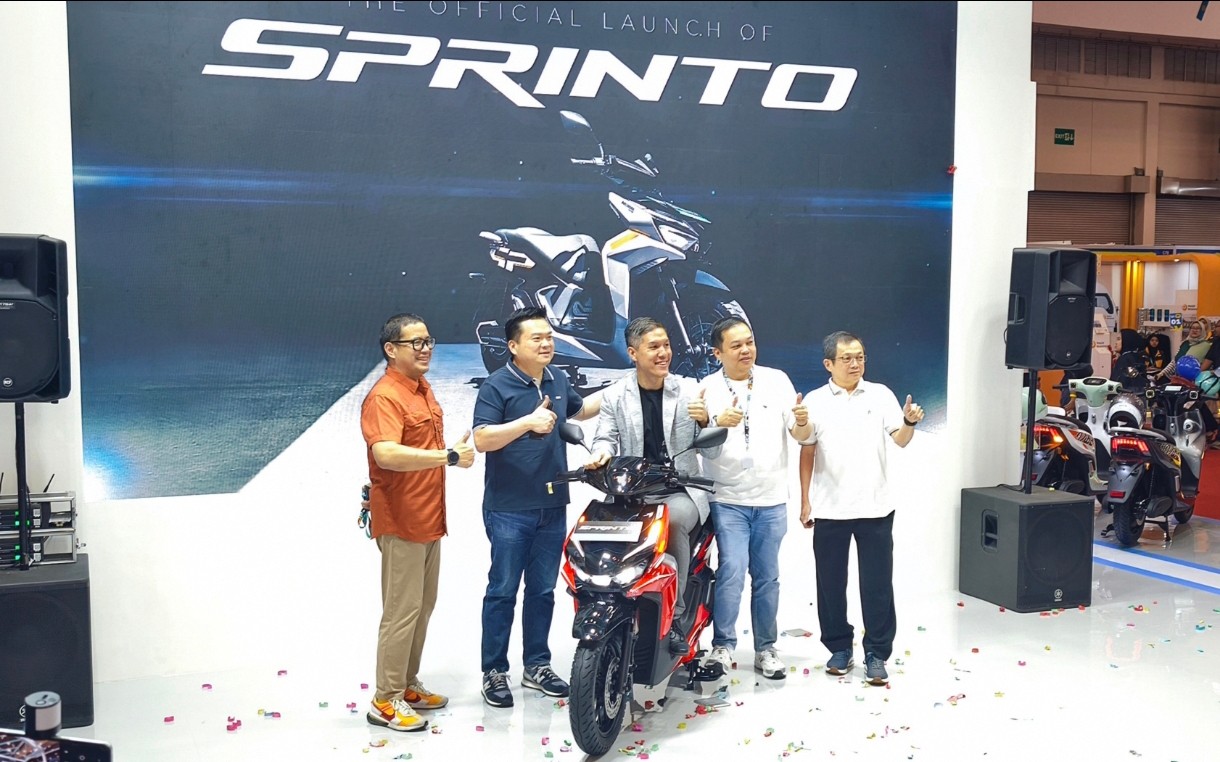 Motor Listrik eMotor Sprinto Meluncur di GJAW 2025 Dibanderol Rp25 Juta, Intip Spesifikasinya