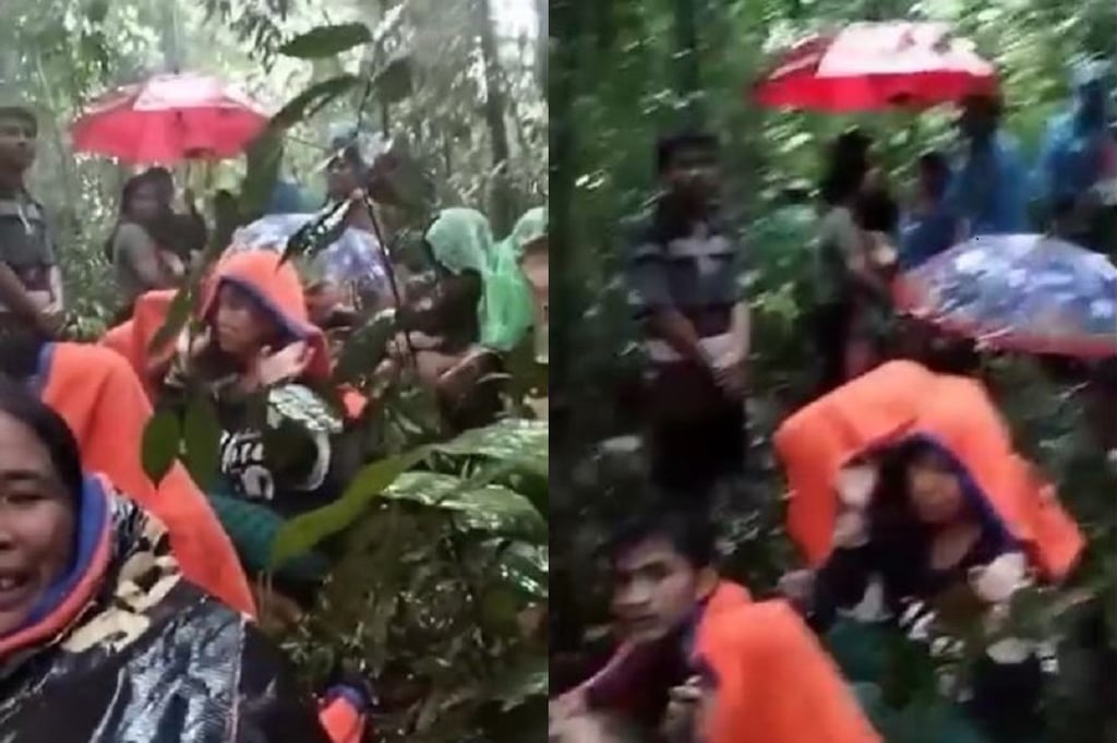 Viral! Puluhan Warga Terjebak di Hutan saat Banjir Bandang Tapteng, Kiri-Kanan Longsor