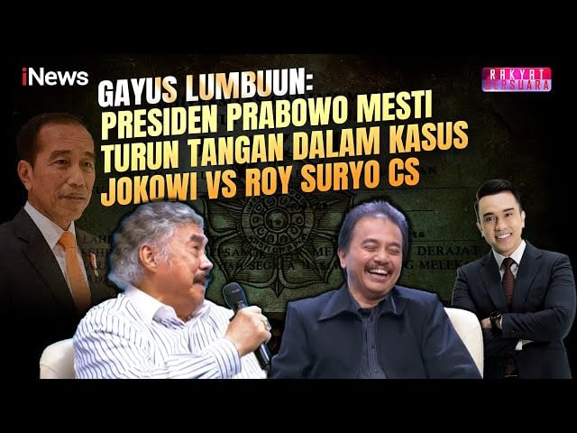Roy Suryo Tolak Mediasi dalam Kasus Ijazah Jokowi, Gayus Lumbuun Minta Presiden Prabowo Turun Tangan