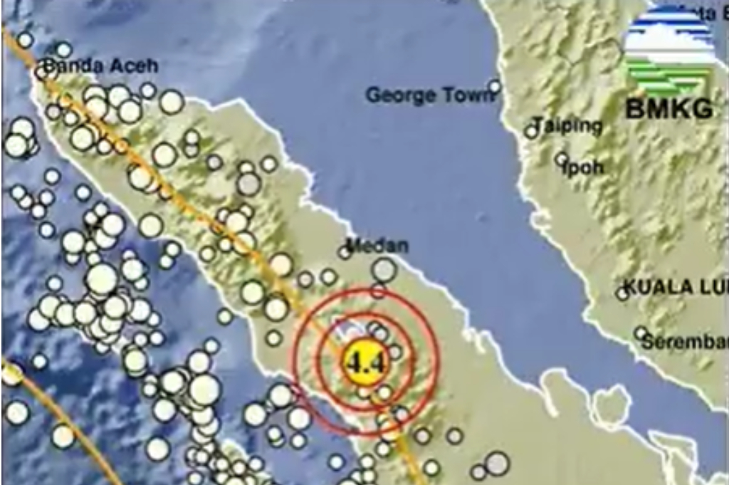 Gempa Hari Ini Magnitudo 4,4 Guncang Toba Samosir Sumut