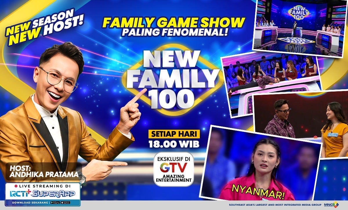 Jawaban Nyanmar hingga Andhika Pratama Rebahan di Meja, New Family 100 GTV Selalu Ada Gebrakannya!