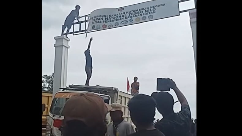 Tolak Relokasi, Warga Rusak Fasilitas Taman Nasional Tesso Nilo Pelalawan