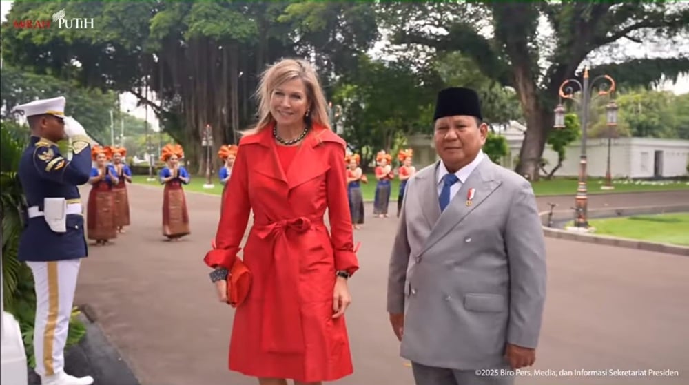 Prabowo Terima Kunjungan Ratu Belanda Maxima, Diiringi Tari Indang