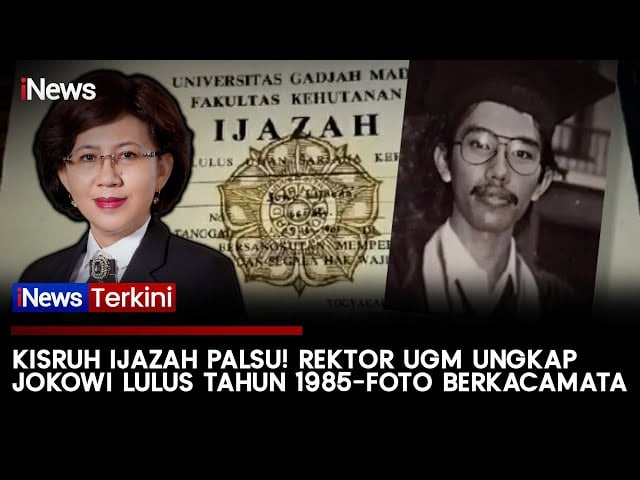 UGM Tegaskan Keaslian Ijazah Joko Widodo dan Klarifikasi soal Foto Berkacamata