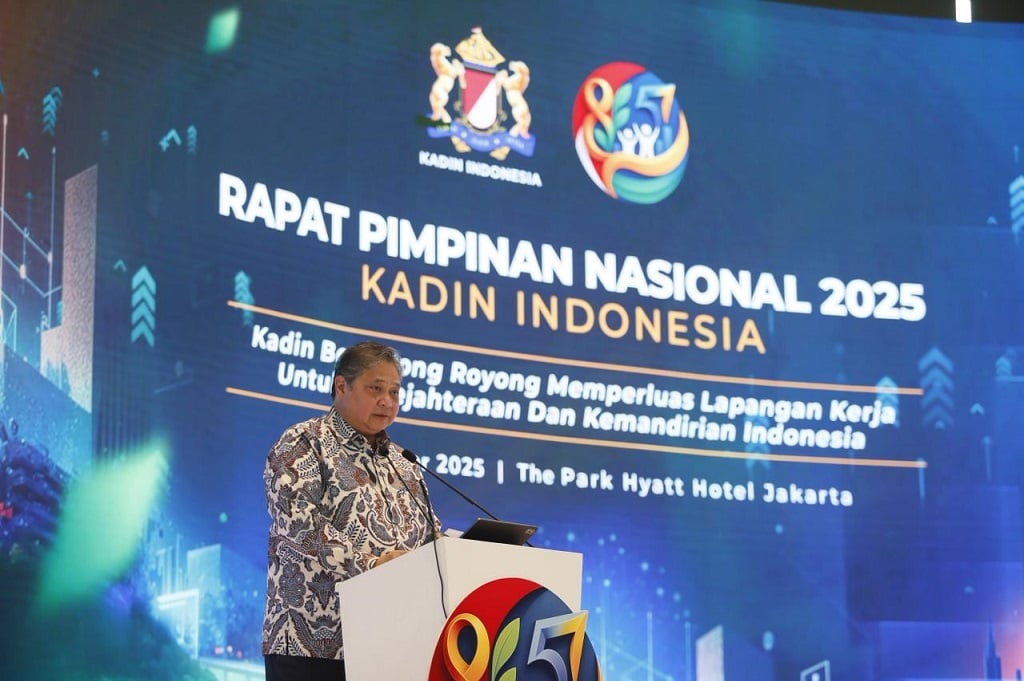 Hadiri Rapimnas Kadin 2025, Menko Airlangga Minta Dukungan Dunia Usaha untuk Program Magang Berbayar