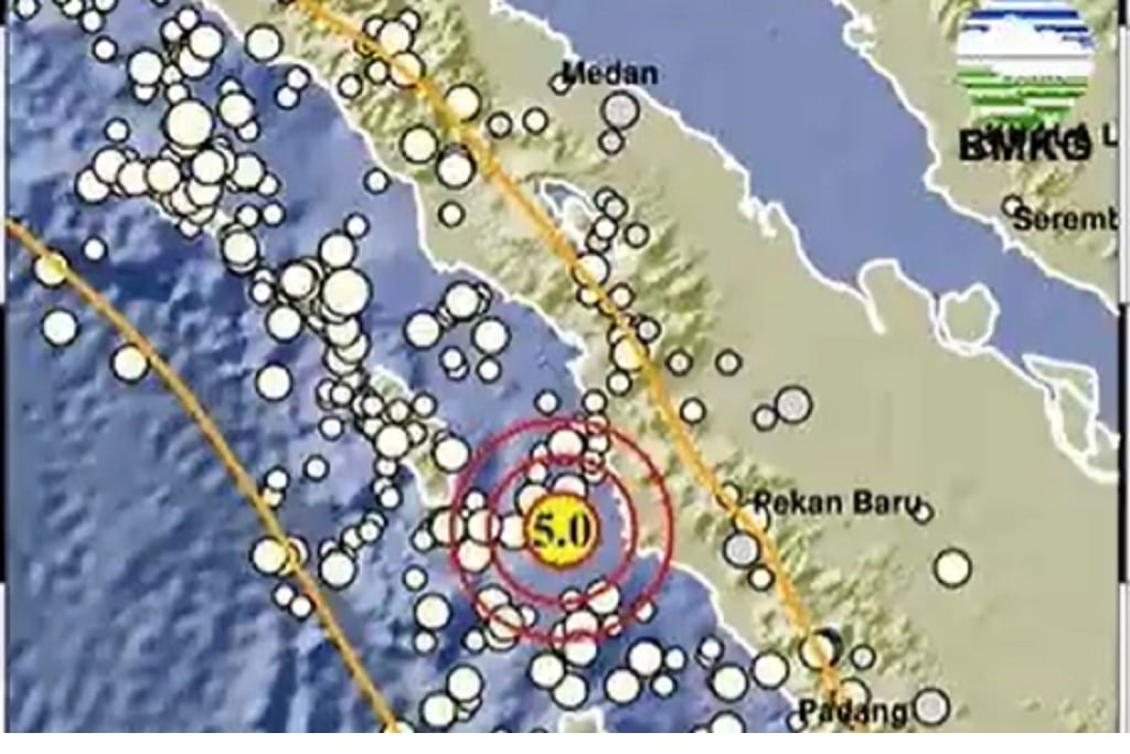 BMKG Gempa Hari Ini M 5,0 Guncang Nias Selatan, Tidak Berpotensi Tsunami