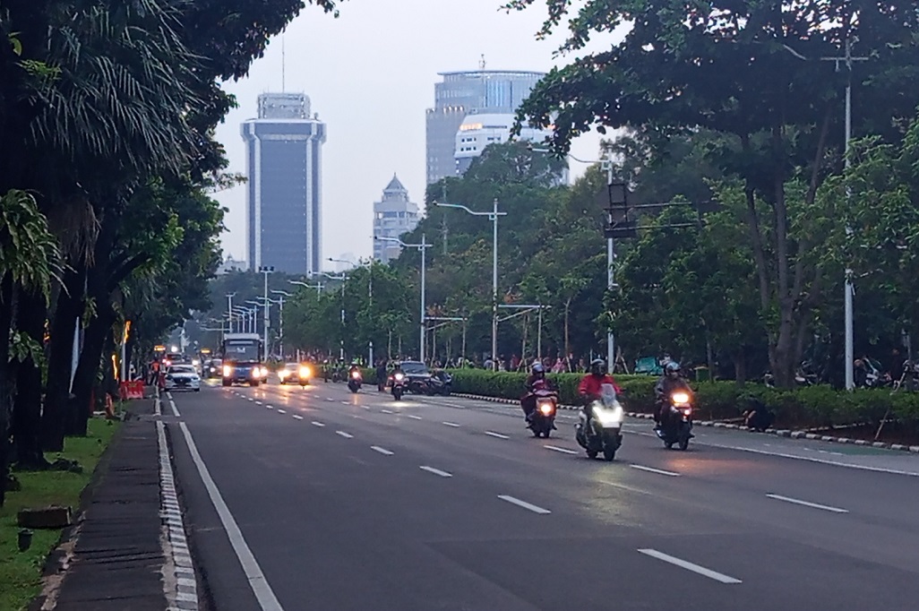 Jelang Reuni 212, Lalu Lintas di Sekitar Monas Lancar