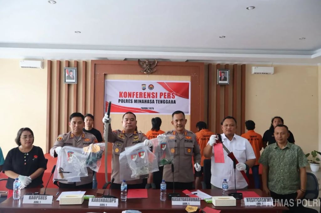 Perkelahian Antarwarga Watuliney-Molompar di Mitra, 10 Orang Jadi Tersangka