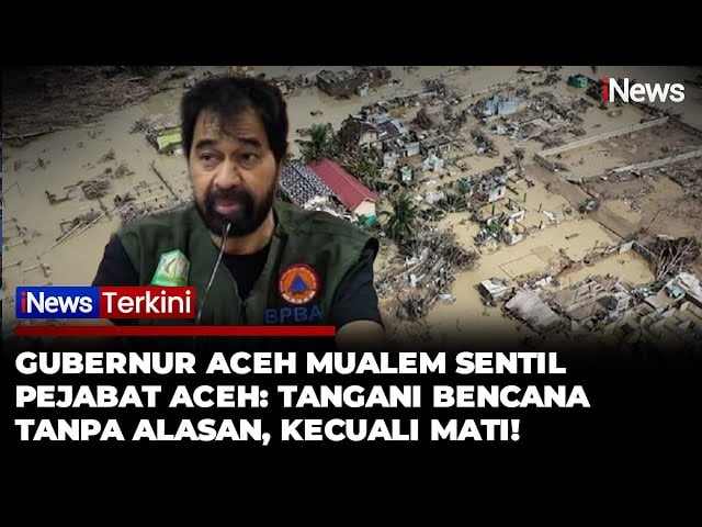 Gubernur Mualem Sentil Pejabat Aceh: Tangani Bencana Tanpa Alasan, Kecuali Mati