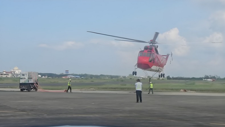 Helikopter BNPB Angkut Genset Raksasa 2,5 Ton untuk Layanan Darurat RSUD Takengon Aceh