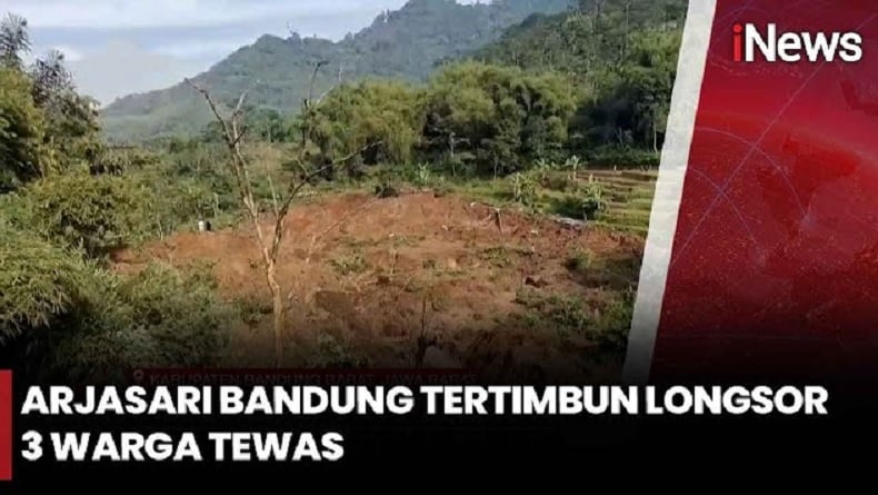 3 Warga Tertimbun Longsor di Bandung, Pencarian Terkendala Tanah Masih Bergerak