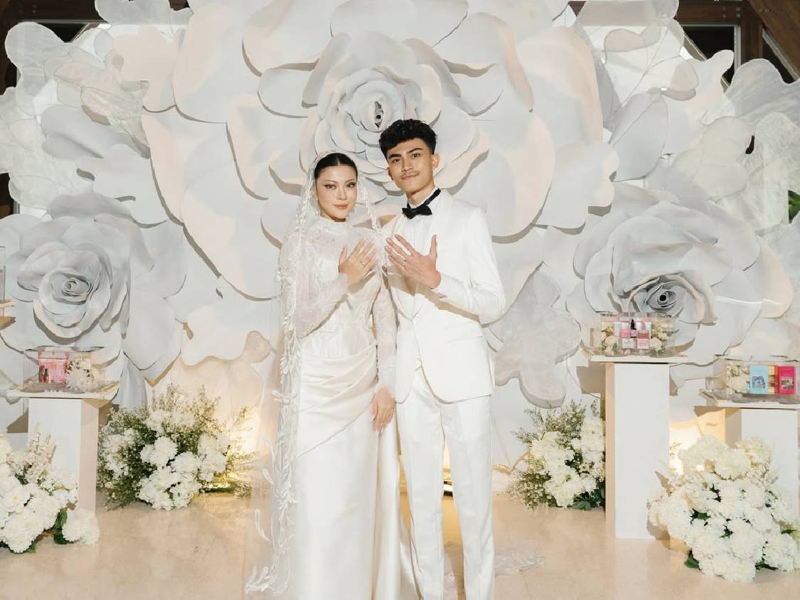 Love Bird! Hanum Mega Resmi Menikah dengan Rafly, Maskawin Menggemparkan