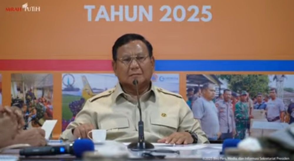Prabowo Pimpin Rapat Penanganan Bencana Sumatra di Aceh Malam Ini