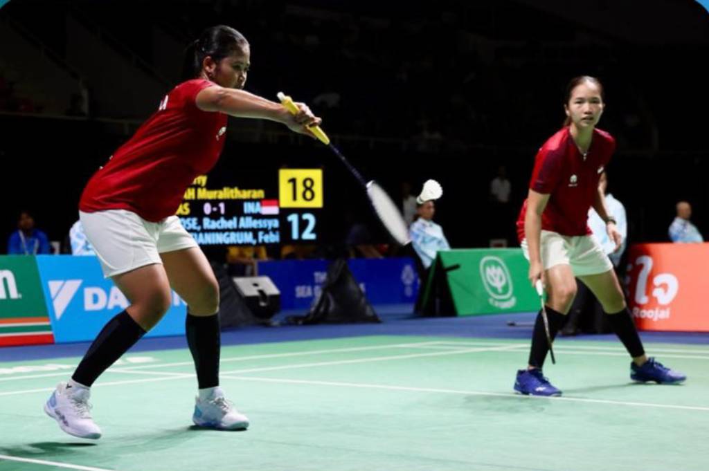 Rachel/Febi Takluk, Indonesia Disamakan Malaysia 1-1 di Semifinal Bulu Tangkis SEA Games 2025