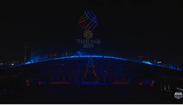Ribuan Drone Memukau Langit Bangkok di Upacara Pembukaan SEA Games 2025