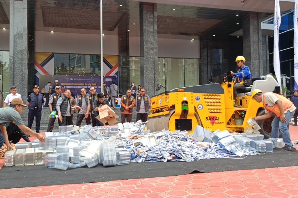 DJKI Musnahkan Barang Hasil Pelanggaran Kekayaan Intelektual, Total Senilai Rp3 Miliar