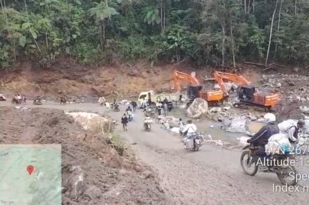 Jalan Simpang KKA Kembali Tersambung, Akses Aceh Utara-Bener Meriah Kembali Normal