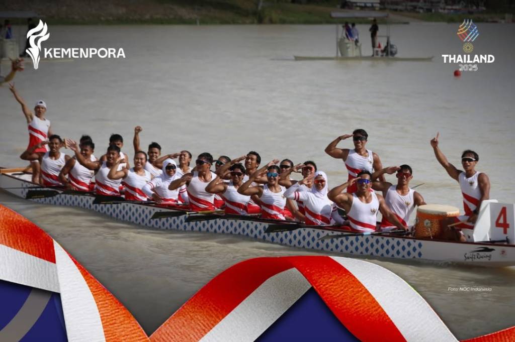 Perahu Naga Kunci Emas Ke-86 Indonesia di SEA Games 2025