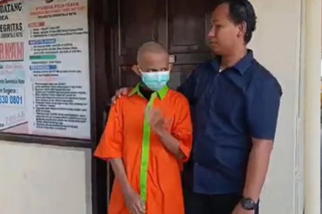 Tampang Pria Pemeran Video Mesum dengan Siswi SMP Gorontalo, Langsung Digunduli